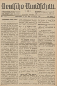 Deutsche Rundschau in Polen : früher Ostdeutsche Rundschau, Bromberger Tageblatt. Jg.56, Nr. 242 (21 Oktober 1932) + dod.