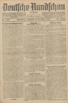 Deutsche Rundschau in Polen : früher Ostdeutsche Rundschau, Bromberger Tageblatt. Jg.56, Nr. 249 (29 Oktober 1932) + dod.