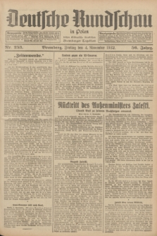 Deutsche Rundschau in Polen : früher Ostdeutsche Rundschau, Bromberger Tageblatt. Jg.56, Nr. 253 (4 November 1932) + dod.