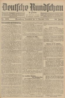 Deutsche Rundschau in Polen : früher Ostdeutsche Rundschau, Bromberger Tageblatt. Jg.56, Nr. 260 (12 November 1932) + dod.