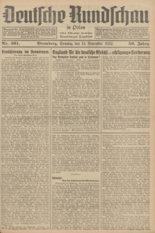 Deutsche Rundschau in Polen : früher Ostdeutsche Rundschau, Bromberger Tageblatt. Jg.56, Nr. 261 (13 November 1932) + dod.