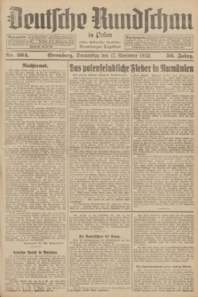 Deutsche Rundschau in Polen : früher Ostdeutsche Rundschau, Bromberger Tageblatt. Jg.56, Nr. 264 (17 November 1932) + dod.