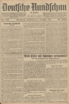 Deutsche Rundschau in Polen : früher Ostdeutsche Rundschau, Bromberger Tageblatt. Jg.56, Nr. 276 (1 Dezember 1932) + dod.