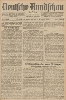 Deutsche Rundschau in Polen : früher Ostdeutsche Rundschau, Bromberger Tageblatt. Jg.56, Nr. 282 (8 Dezember 1932) + dod.
