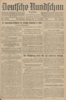 Deutsche Rundschau in Polen : früher Ostdeutsche Rundschau, Bromberger Tageblatt. Jg.56, Nr. 284 (11 Dezember 1932) + dod.