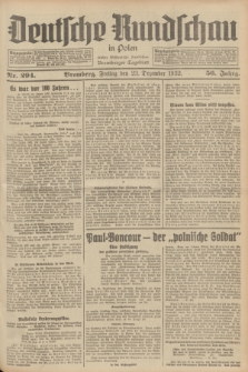 Deutsche Rundschau in Polen : früher Ostdeutsche Rundschau, Bromberger Tageblatt. Jg.56, Nr. 294 (23 Dezember 1932) + dod.