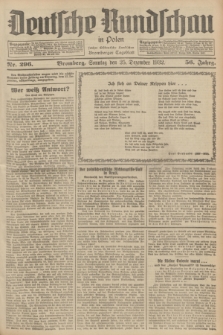 Deutsche Rundschau in Polen : früher Ostdeutsche Rundschau, Bromberger Tageblatt. Jg.56, Nr. 296 (25 Dezember 1932) + dod.