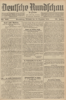 Deutsche Rundschau in Polen : früher Ostdeutsche Rundschau, Bromberger Tageblatt. Jg.56, Nr. 297 (28 Dezember 1932) + dod.