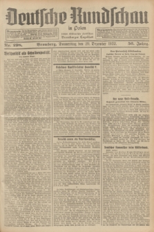 Deutsche Rundschau in Polen : früher Ostdeutsche Rundschau, Bromberger Tageblatt. Jg.56, Nr. 298 (29 Dezember 1932) + dod.