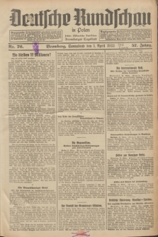 Deutsche Rundschau in Polen : früher Ostdeutsche Rundschau, Bromberger Tageblatt. Jg.57, Nr. 76 (1 April 1933) + dod.