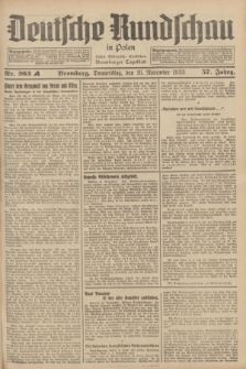 Deutsche Rundschau in Polen : früher Ostdeutsche Rundschau, Bromberger Tageblatt. Jg.57, Nr. 263A (16 November 1933) + dod.