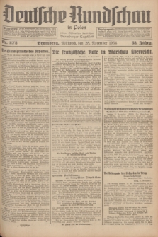 Deutsche Rundschau in Polen : früher Ostdeutsche Rundschau, Bromberger Tageblatt. Jg.58, Nr. 272 (28 November 1934) + dod.