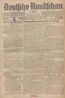 Deutsche Rundschau in Polen : früher Ostdeutsche Rundschau, Bromberger Tageblatt. Jg.59, Nr. 77 (2 April 1935) + dod.