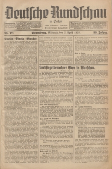 Deutsche Rundschau in Polen : früher Ostdeutsche Rundschau, Bromberger Tageblatt. Jg.59, Nr. 78 (3 April 1935) + dod.