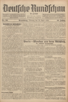 Deutsche Rundschau in Polen : früher Ostdeutsche Rundschau, Bromberger Tageblatt. Jg.59, Nr. 99 (30 April 1935) + dod.