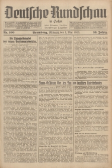 Deutsche Rundschau in Polen : früher Ostdeutsche Rundschau, Bromberger Tageblatt. Jg.59, Nr. 100 (1 Mai 1935) + dod.
