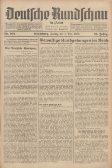 Deutsche Rundschau in Polen : früher Ostdeutsche Rundschau, Bromberger Tageblatt. Jg.59, Nr. 102 (3 Mai 1935) + dod.