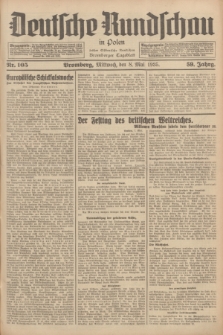 Deutsche Rundschau in Polen : früher Ostdeutsche Rundschau, Bromberger Tageblatt. Jg.59, Nr. 105 (8 Mai 1935) + dod.
