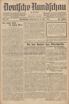 Deutsche Rundschau in Polen : früher Ostdeutsche Rundschau, Bromberger Tageblatt. Jg.59, Nr. 111 (15 Mai 1935) + dod.