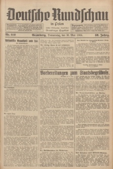 Deutsche Rundschau in Polen : früher Ostdeutsche Rundschau, Bromberger Tageblatt. Jg.59, Nr. 112 (16 Mai 1935) + dod.