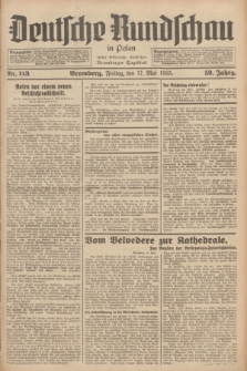 Deutsche Rundschau in Polen : früher Ostdeutsche Rundschau, Bromberger Tageblatt. Jg.59, Nr. 113 (17 Mai 1935) + dod.