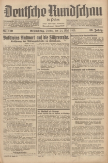 Deutsche Rundschau in Polen : früher Ostdeutsche Rundschau, Bromberger Tageblatt. Jg.59, Nr. 119 (24 Mai 1935) + dod.