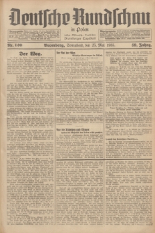 Deutsche Rundschau in Polen : früher Ostdeutsche Rundschau, Bromberger Tageblatt. Jg.59, Nr. 120 (25 Mai 1935) + dod.