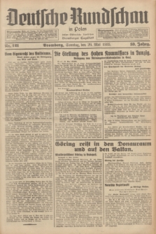 Deutsche Rundschau in Polen : früher Ostdeutsche Rundschau, Bromberger Tageblatt. Jg.59, Nr. 121 (26 Mai 1935) + dod.