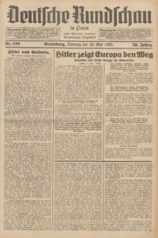 Deutsche Rundschau in Polen : früher Ostdeutsche Rundschau, Bromberger Tageblatt. Jg.59, Nr. 122 (28 Mai 1935) + dod.
