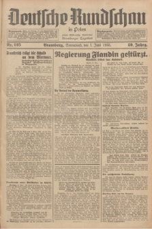 Deutsche Rundschau in Polen : früher Ostdeutsche Rundschau, Bromberger Tageblatt. Jg.59, Nr. 125 (1 Juni 1935) + dod.