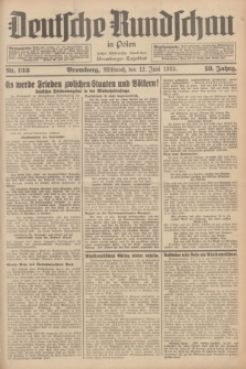 Deutsche Rundschau in Polen : früher Ostdeutsche Rundschau, Bromberger Tageblatt. Jg.59, Nr. 133 (12 Juni 1935) + dod.