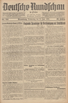 Deutsche Rundschau in Polen : früher Ostdeutsche Rundschau, Bromberger Tageblatt. Jg.59, Nr. 134 (13 Juni 1935) + dod.