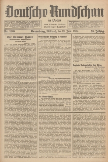 Deutsche Rundschau in Polen : früher Ostdeutsche Rundschau, Bromberger Tageblatt. Jg.59, Nr. 139 (19 Juni 1935) + dod.
