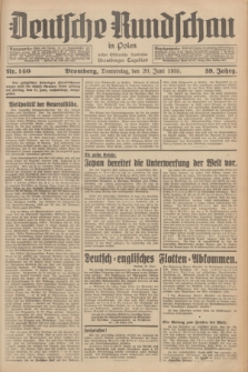 Deutsche Rundschau in Polen : früher Ostdeutsche Rundschau, Bromberger Tageblatt. Jg.59, Nr. 140 (20 Juni 1935) + dod.