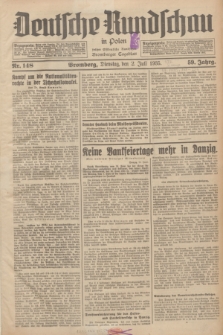Deutsche Rundschau in Polen : früher Ostdeutsche Rundschau, Bromberger Tageblatt. Jg.59, Nr. 148 (2 Juli 1935) + dod.