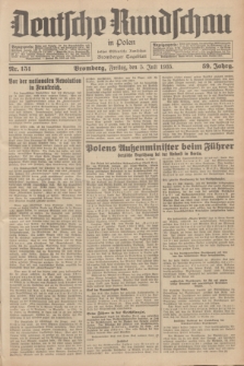 Deutsche Rundschau in Polen : früher Ostdeutsche Rundschau, Bromberger Tageblatt. Jg.59, Nr. 151 (5 Juli 1935) + dod.