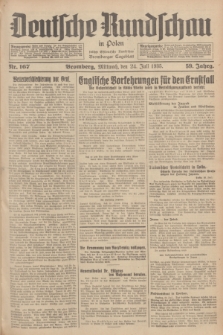 Deutsche Rundschau in Polen : früher Ostdeutsche Rundschau, Bromberger Tageblatt. Jg.59, Nr. 167 (24 Juli 1935) + dod.