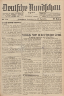 Deutsche Rundschau in Polen : früher Ostdeutsche Rundschau, Bromberger Tageblatt. Jg.59, Nr. 170 (27 Juli 1935) + dod.