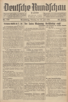 Deutsche Rundschau in Polen : früher Ostdeutsche Rundschau, Bromberger Tageblatt. Jg.59, Nr. 172 (30 Juli 1935) + dod.