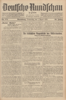 Deutsche Rundschau in Polen : früher Ostdeutsche Rundschau, Bromberger Tageblatt. Jg.59, Nr. 174 (1 August 1935) + dod.