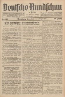 Deutsche Rundschau in Polen : früher Ostdeutsche Rundschau, Bromberger Tageblatt. Jg.59, Nr. 176 (3 August 1935) + dod.