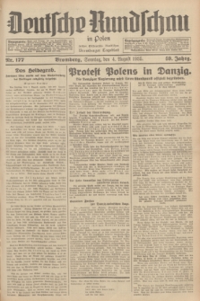 Deutsche Rundschau in Polen : früher Ostdeutsche Rundschau, Bromberger Tageblatt. Jg.59, Nr. 177 (4 August 1935) + dod.
