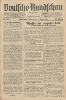 Deutsche Rundschau in Polen : früher Ostdeutsche Rundschau, Bromberger Tageblatt. Jg.59, Nr. 179 (7 August 1935) + dod.
