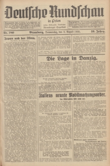 Deutsche Rundschau in Polen : früher Ostdeutsche Rundschau, Bromberger Tageblatt. Jg.59, Nr. 180 (8 August 1935) + dod.