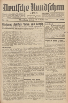 Deutsche Rundschau in Polen : früher Ostdeutsche Rundschau, Bromberger Tageblatt. Jg.59, Nr. 181 (9 August 1935) + dod.