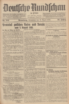 Deutsche Rundschau in Polen : früher Ostdeutsche Rundschau, Bromberger Tageblatt. Jg.59, Nr. 182 (10 August 1935) + dod.
