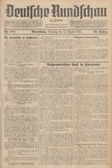 Deutsche Rundschau in Polen : früher Ostdeutsche Rundschau, Bromberger Tageblatt. Jg.59, Nr. 184 (13 August 1935) + dod.