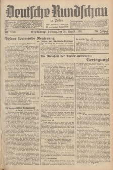 Deutsche Rundschau in Polen : früher Ostdeutsche Rundschau, Bromberger Tageblatt. Jg.59, Nr. 189 (20 August 1935) + dod.