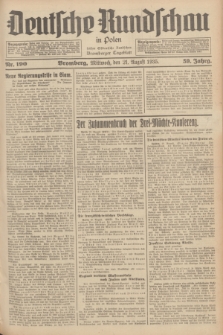 Deutsche Rundschau in Polen : früher Ostdeutsche Rundschau, Bromberger Tageblatt. Jg.59, Nr. 190 (21 August 1935) + dod.