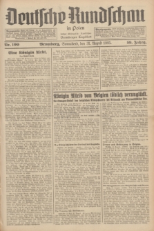 Deutsche Rundschau in Polen : früher Ostdeutsche Rundschau, Bromberger Tageblatt. Jg.59, Nr. 199 (31 August 1935) + dod.